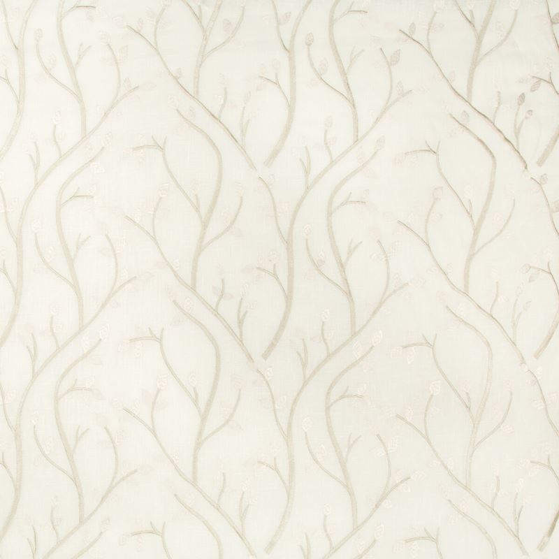 Sample 4437.116.0 Beige Drapery Botanical Foliage Fabric by Kravet Basics