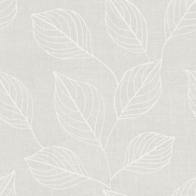 Sample 4486.1.0 White Drapery Botanical Foliage Fabric by Kravet Basics