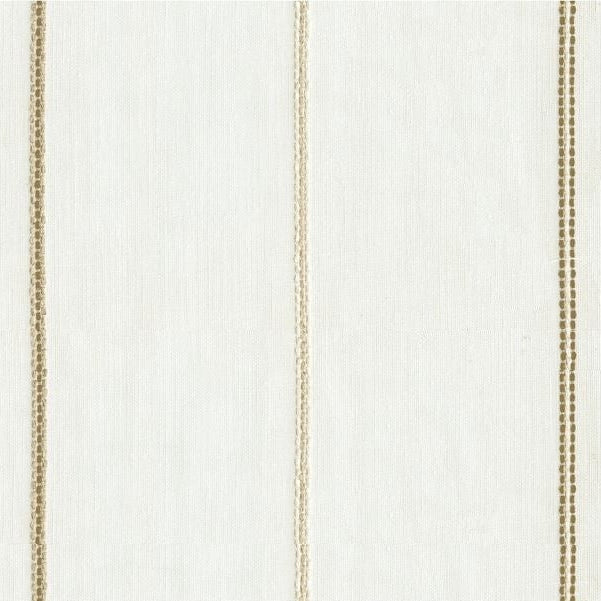 Sample 4498.116.0 White Drapery Stripes Fabric by Kravet Basics