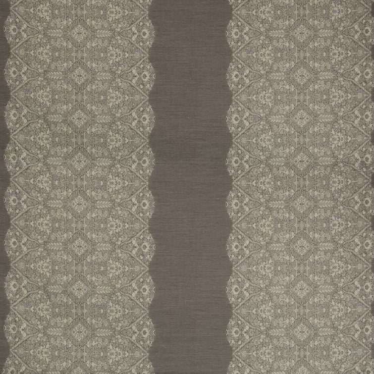 Sample 4554.21.0 Garrick Paisley Sable Charcoal Drapery Paisley Fabric by Kravet Couture