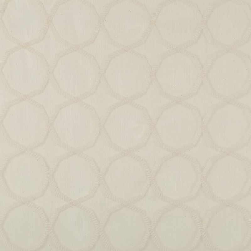 Sample 4714.1.0 Kravet Basics White Geometric Kravet Basics Fabric