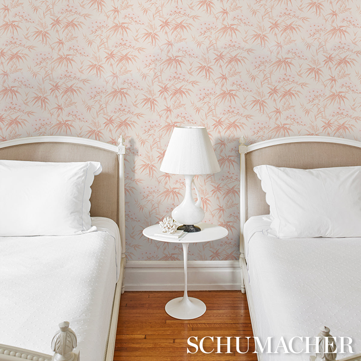 Purchase 5009142 | Arita Floral, Rose - Schumacher Wallpaper
