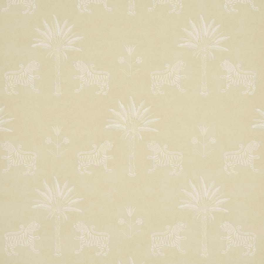 Purchase 5012923 | Tiger Palm Silhouette, Mistral Sand - Schumacher Wallpaper