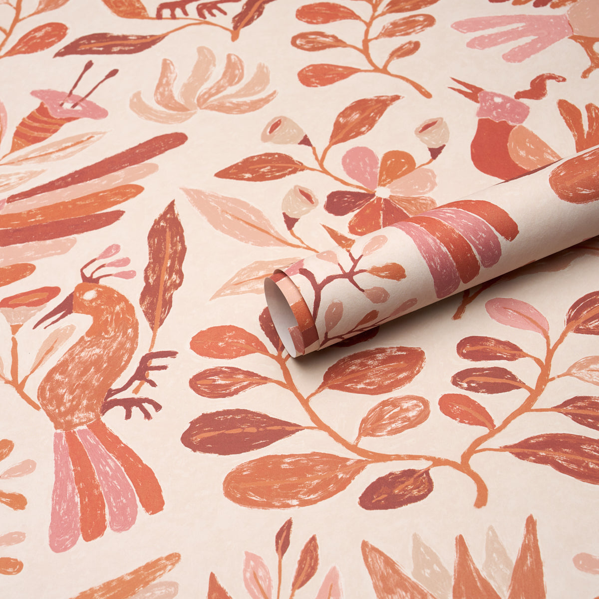 Purchase 5014832 | Canopy, Terracotta - Schumacher Wallpaper