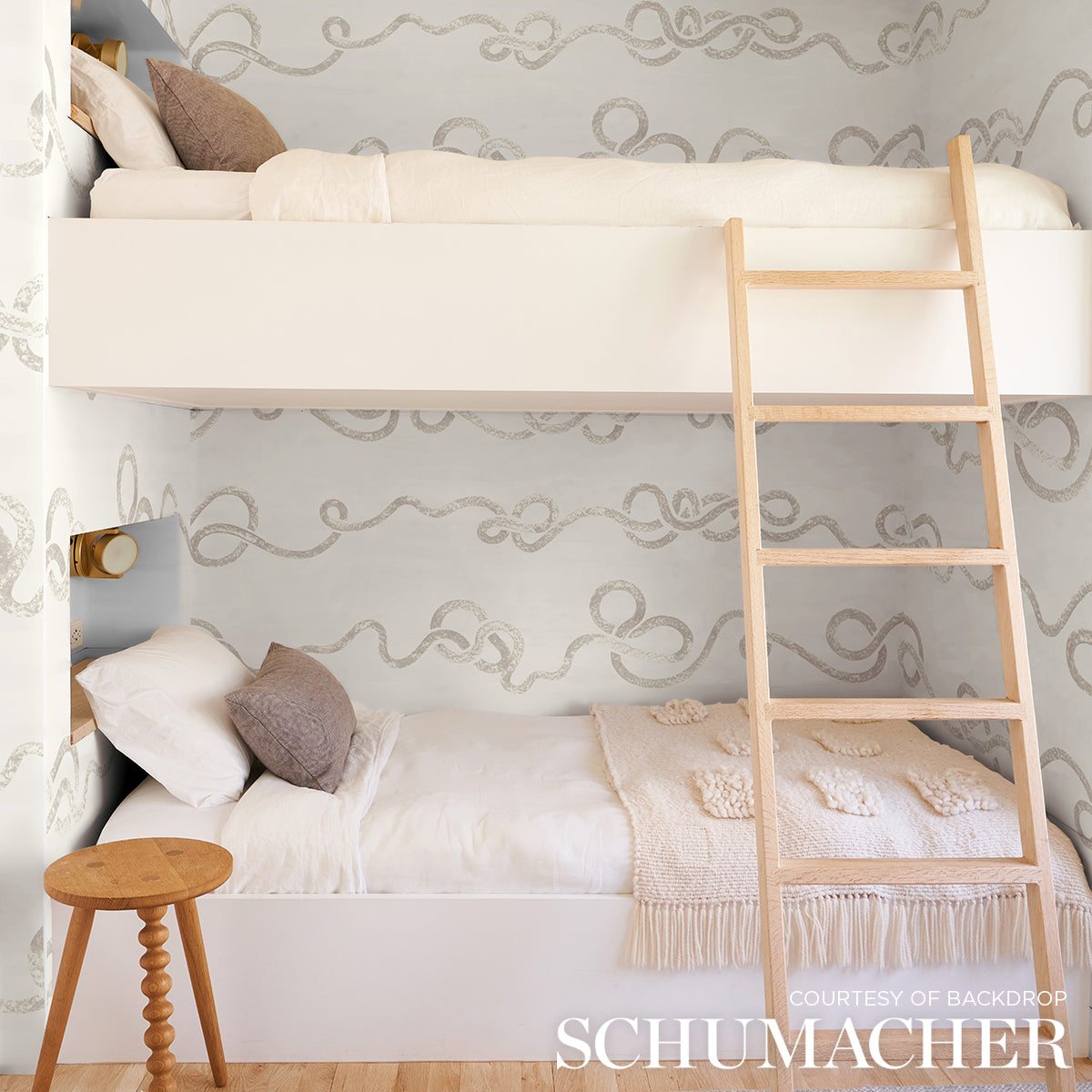 Purchase 5015301 | Rhapsody, Fog - Schumacher Wallpaper