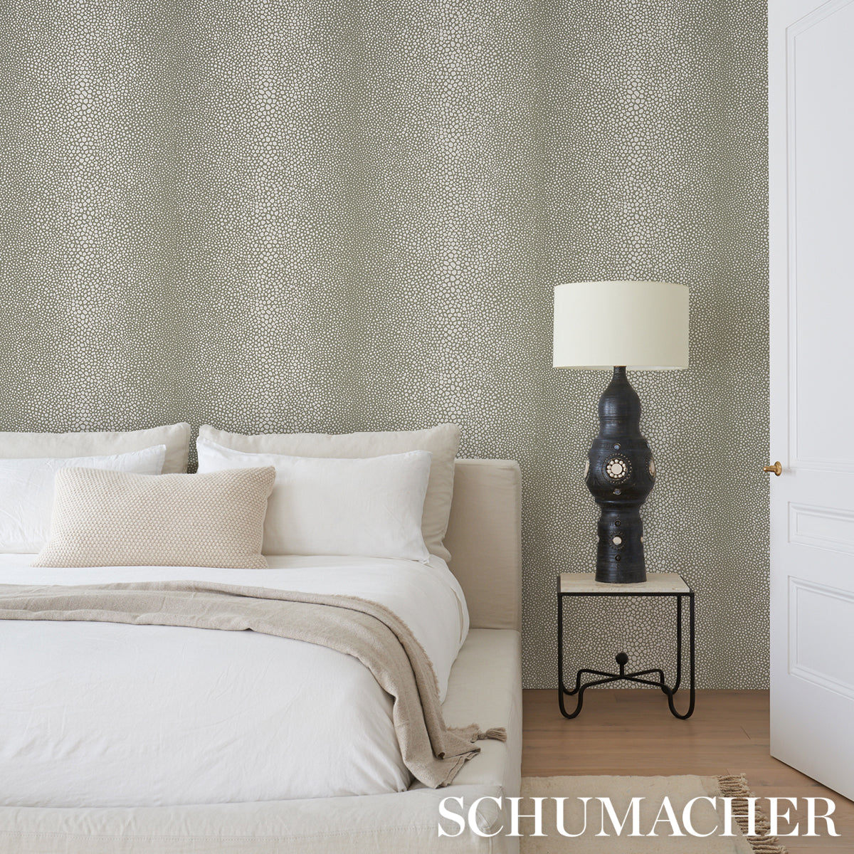Purchase 5015310 | Fickle Texture, Kelp - Schumacher Wallpaper