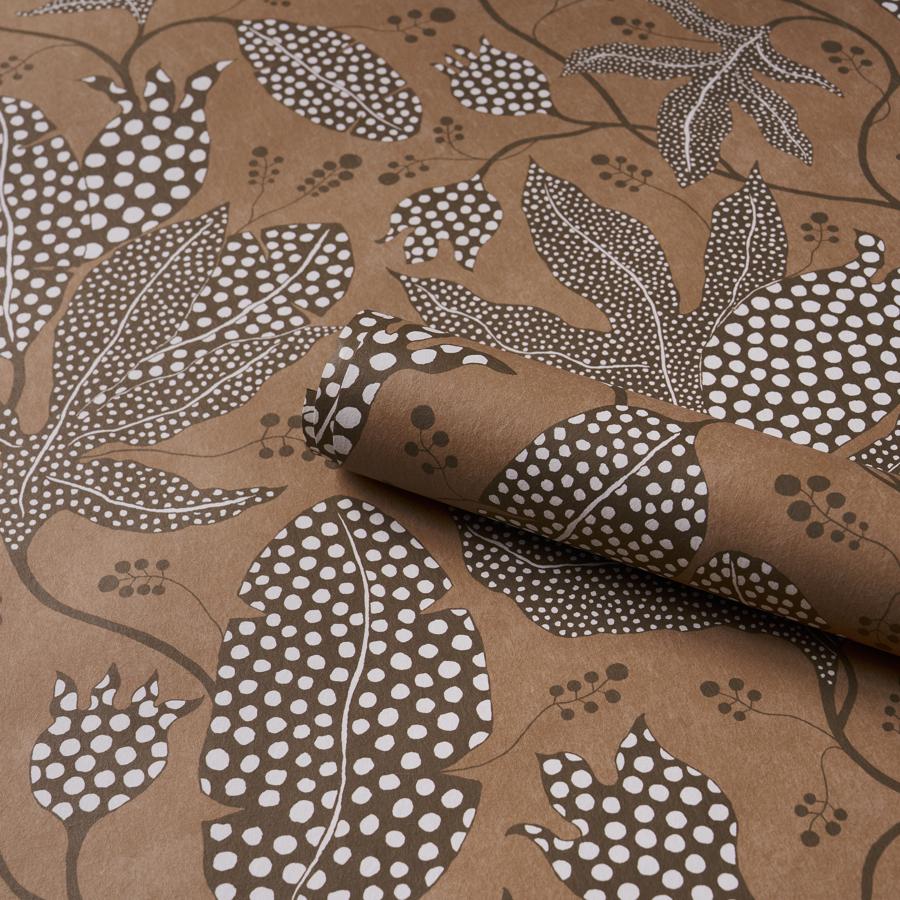 Purchase 5015465 | Polka Dot Jungle, Teracotta - Schumacher Wallpaper