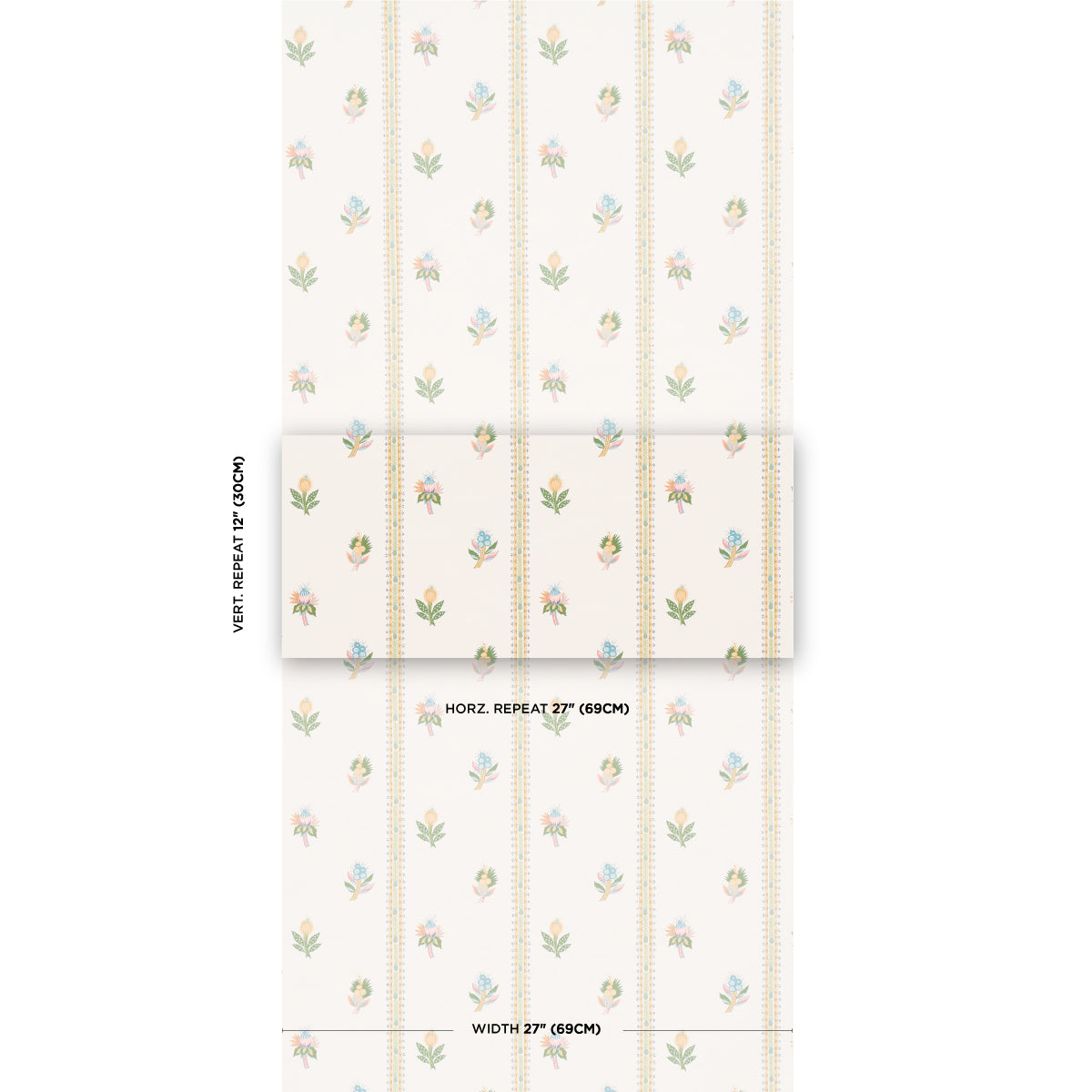 Purchase 5015661 | Les Fleurs Exotiques, Citron - Schumacher Wallpaper