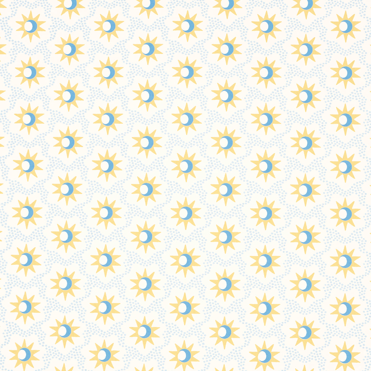 Purchase 5015760 | Lucie, Yellow & Sky - Schumacher Wallpaper