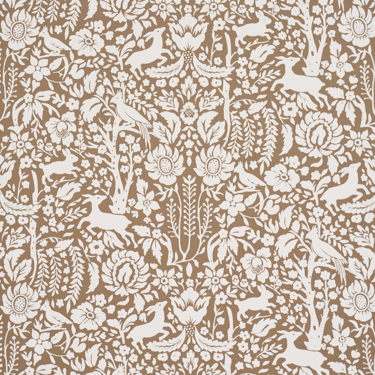 Purchase 5016260 | Deerfield, Mocha - Schumacher Wallpaper