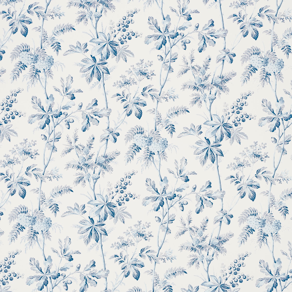 Purchase 5016351 | Brantwood Vine, Porcelain - Schumacher Wallpaper