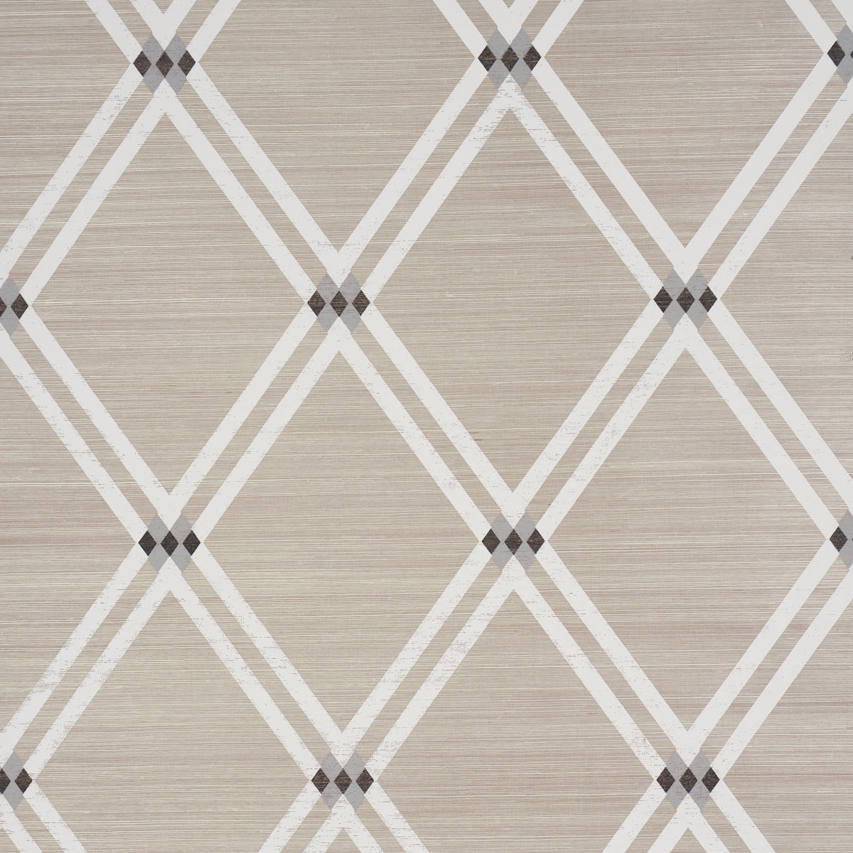 Purchase 5016540 | Asolo Sisal, Silver - Schumacher Wallpaper