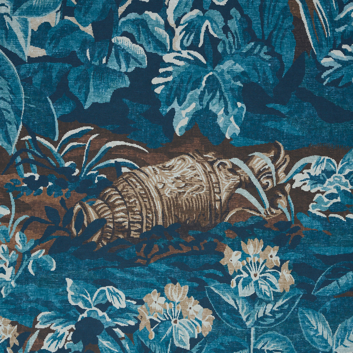 Purchase 5016822 | La Foret 3 Panel Set, Antique Blue Forest - Schumacher Wallpaper