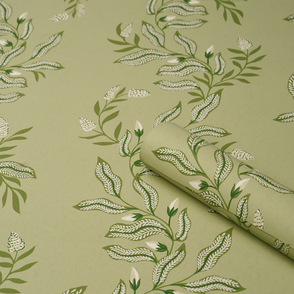 Purchase 5016970 | Vagary Vines, Honeydew - Schumacher Wallpaper
