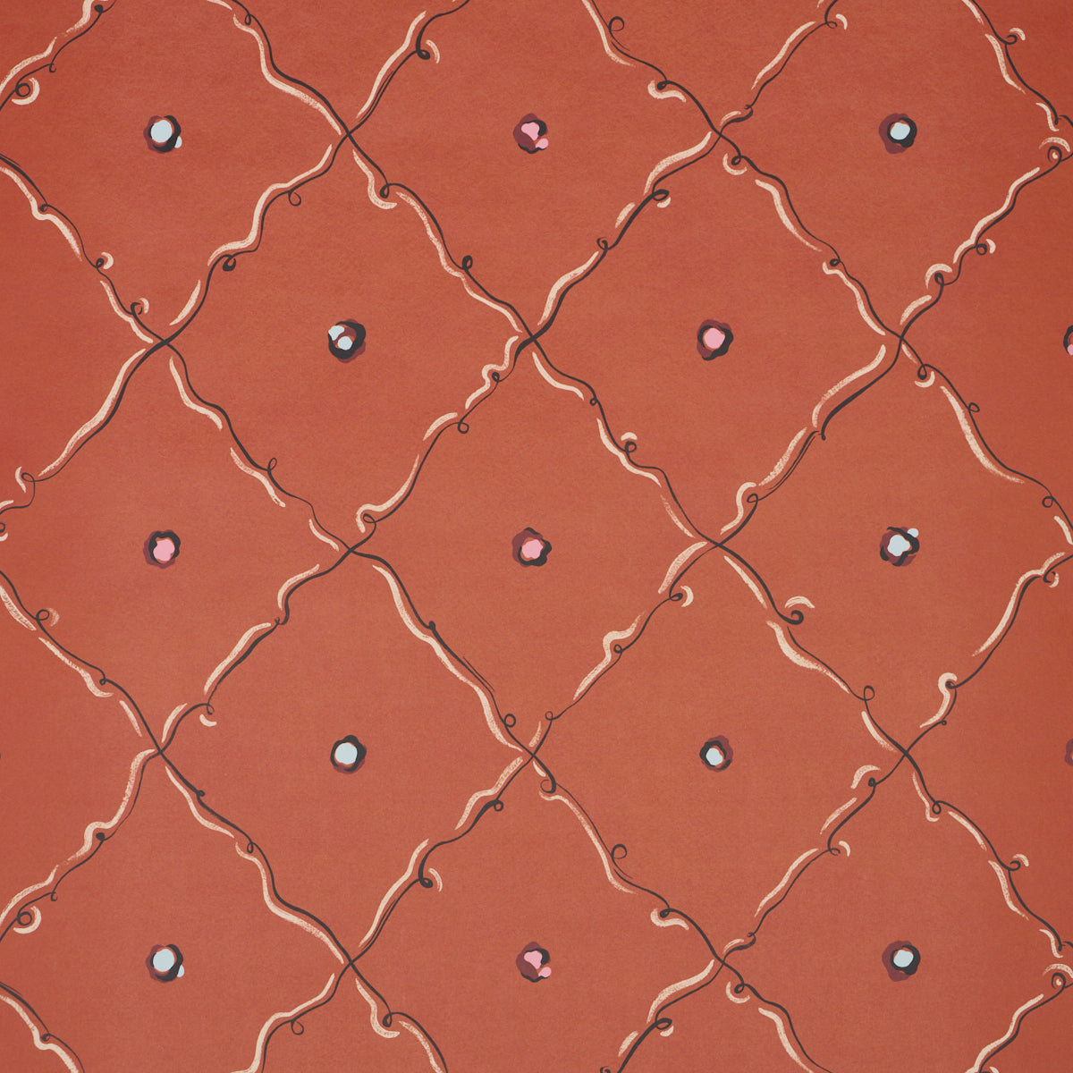 Purchase 5017370 | Colette, Red - Schumacher Wallpaper