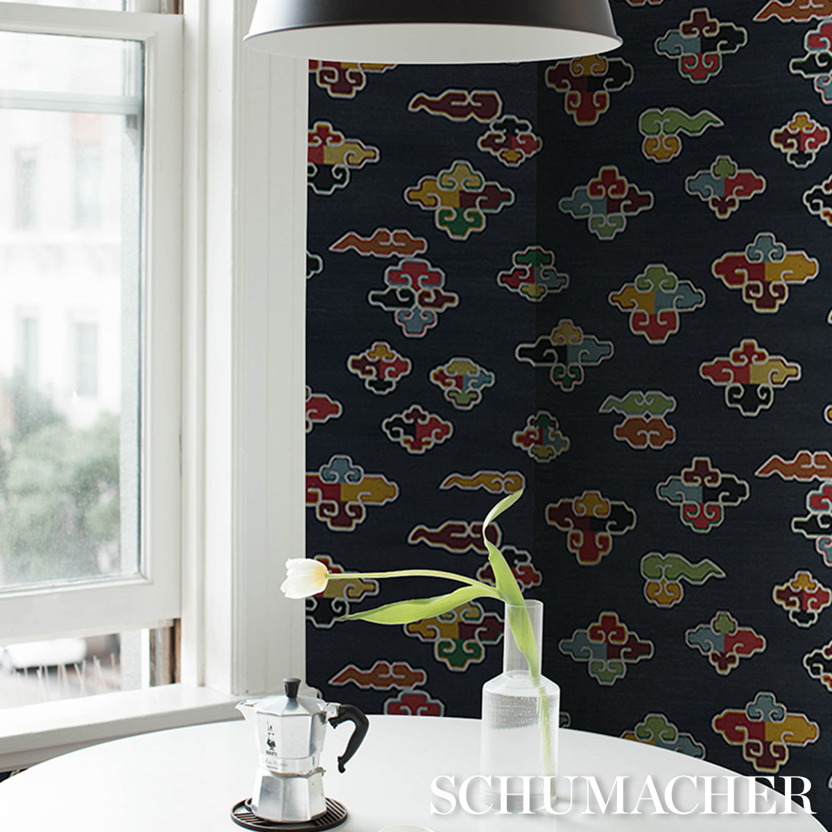 Purchase 5017762 | In Dreams, Midnight - Schumacher Wallpaper