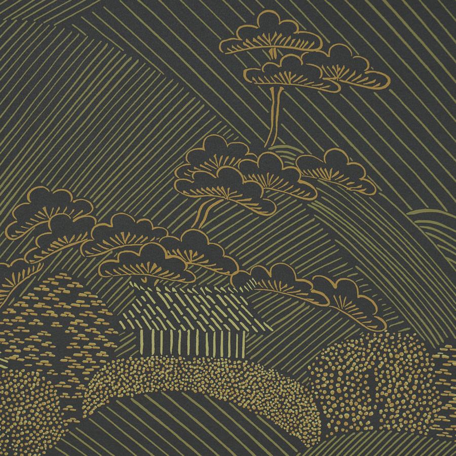 Purchase 5018050 | Nikko, Black - Schumacher Wallpaper
