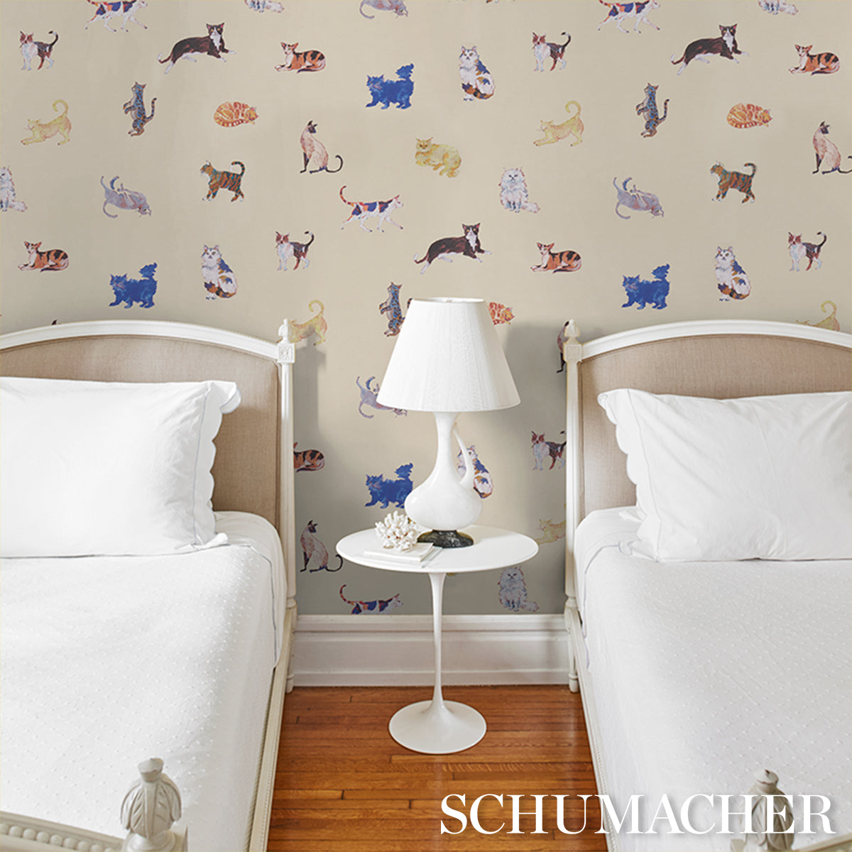 Purchase 5018071 | Cats, Cream - Schumacher Wallpaper