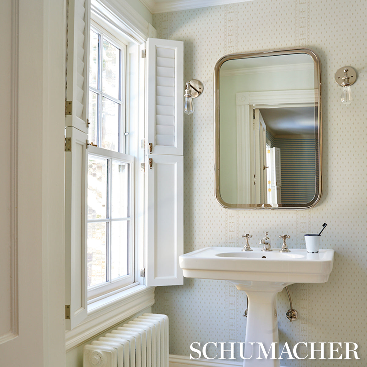 Purchase 5018241 | Indah Batik, Neutral - Schumacher Wallpaper