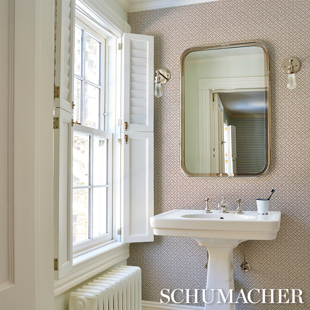 Purchase 5018480 | Laksha, Brown - Schumacher Wallpaper