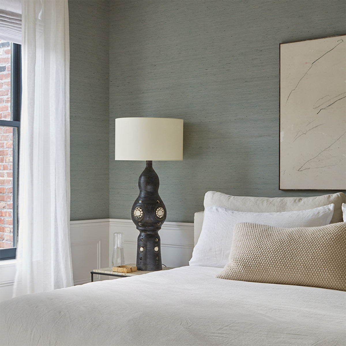 Purchase 5018513 | Han Arrowroot, Mist - Schumacher Wallpaper