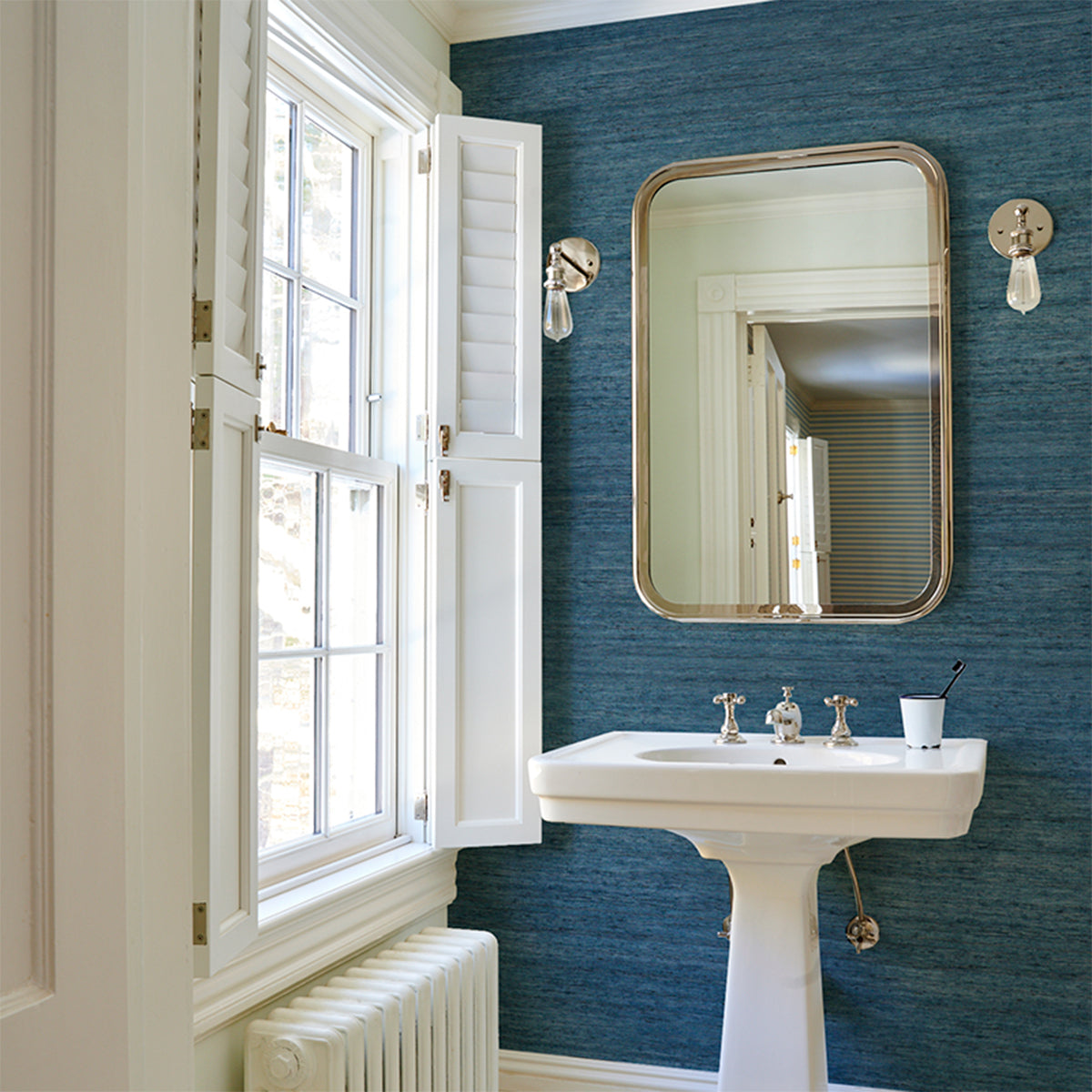 Purchase 5018514 | Han Arrowroot, Cadet - Schumacher Wallpaper