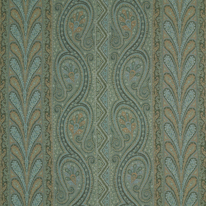 Save 50776 Chatelaine Paisley Jade by Schumacher Fabric