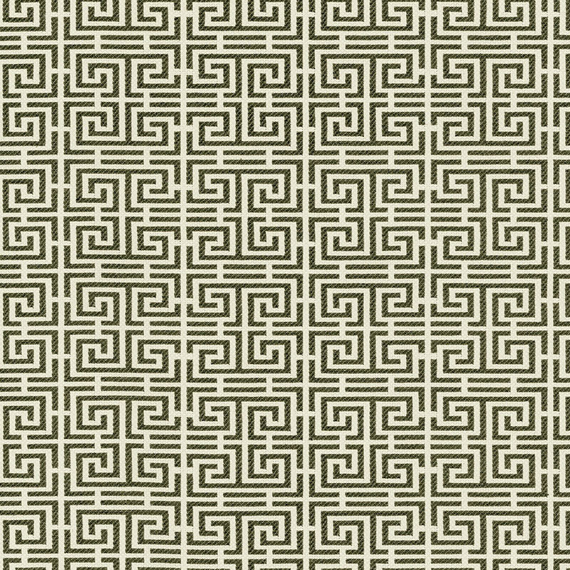 Acquire 54950 Chinois Fret Noir/ Almond by Schumacher Fabric