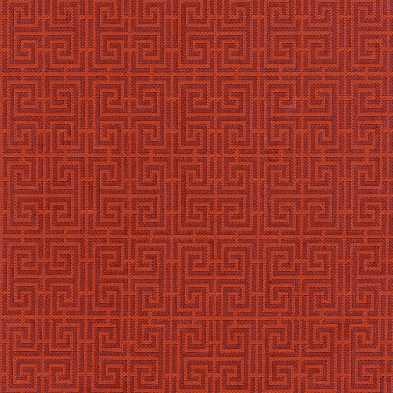 Find 54951 Chinois Fret Oxblood / Lacquer by Schumacher Fabric