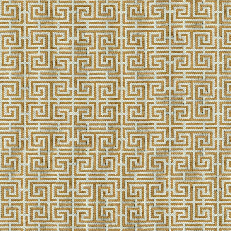 Purchase 54954 Chinois Fret Tobacco / Aqua by Schumacher Fabric