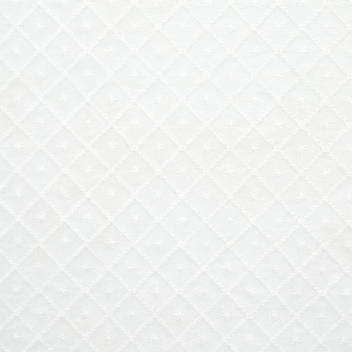 Save 55550 Isabella Sheer Embroidery Ivory by Schumacher Fabric
