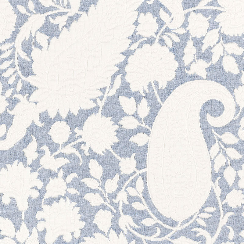 View 55642 Cachemire Cortona Delft by Schumacher Fabric