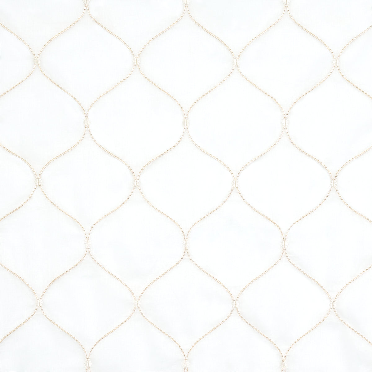 Buy 56000 Celena Sheer Embroidery Sand by Schumacher Fabric