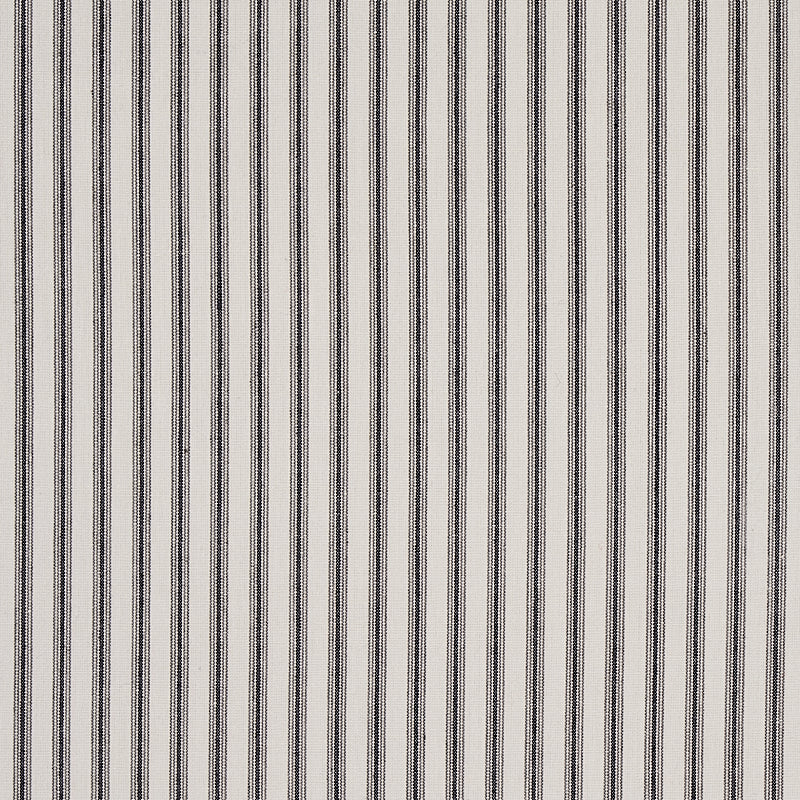 Select 60077 Wellfleet Ticking Stripe Black by Schumacher Fabric