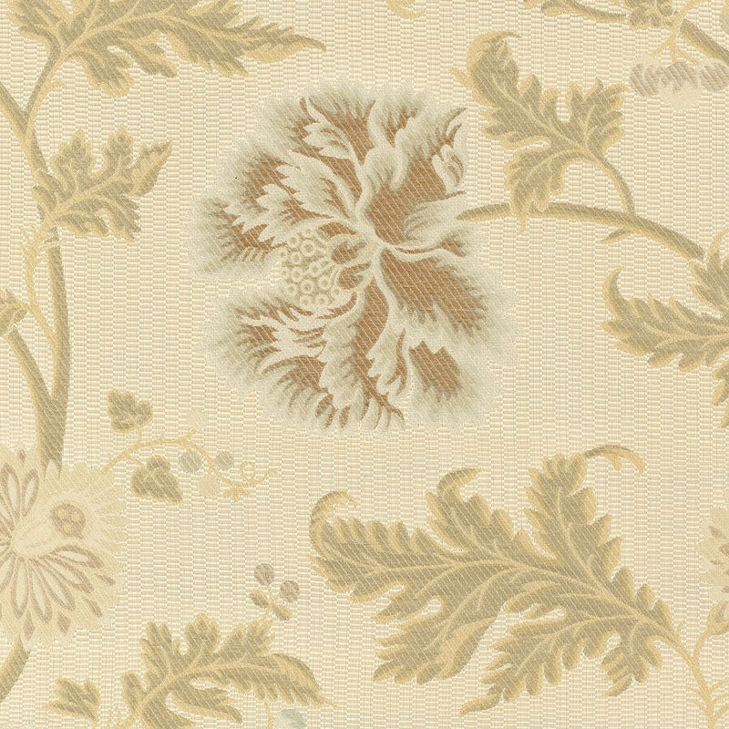 Select 62190 Lampasso Flori Aqua by Schumacher Fabric