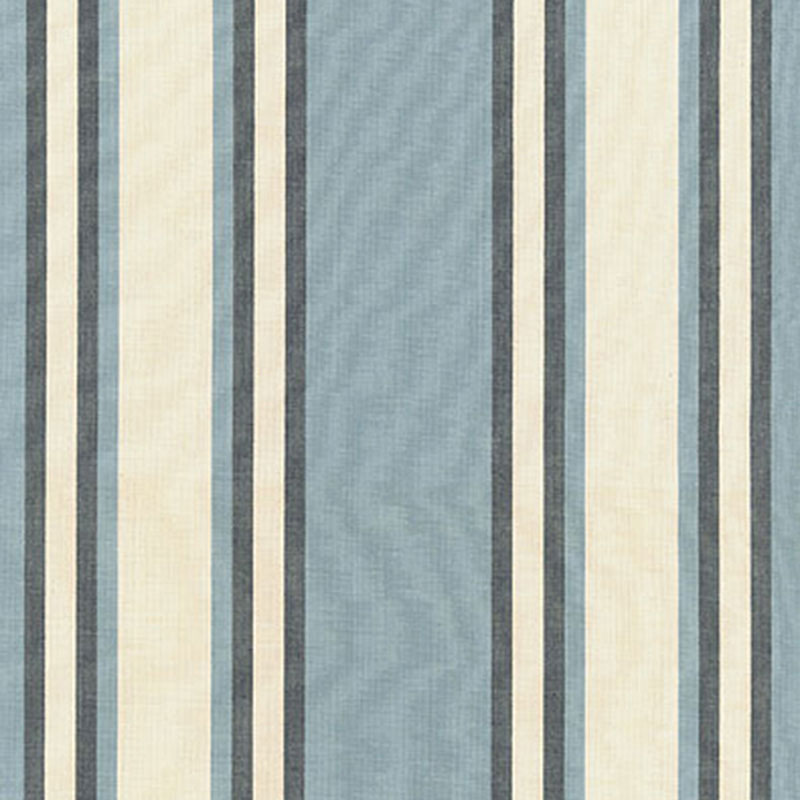 View 62980 Seneca Cotton Stripe Chambray/ Indigo by Schumacher Fabric