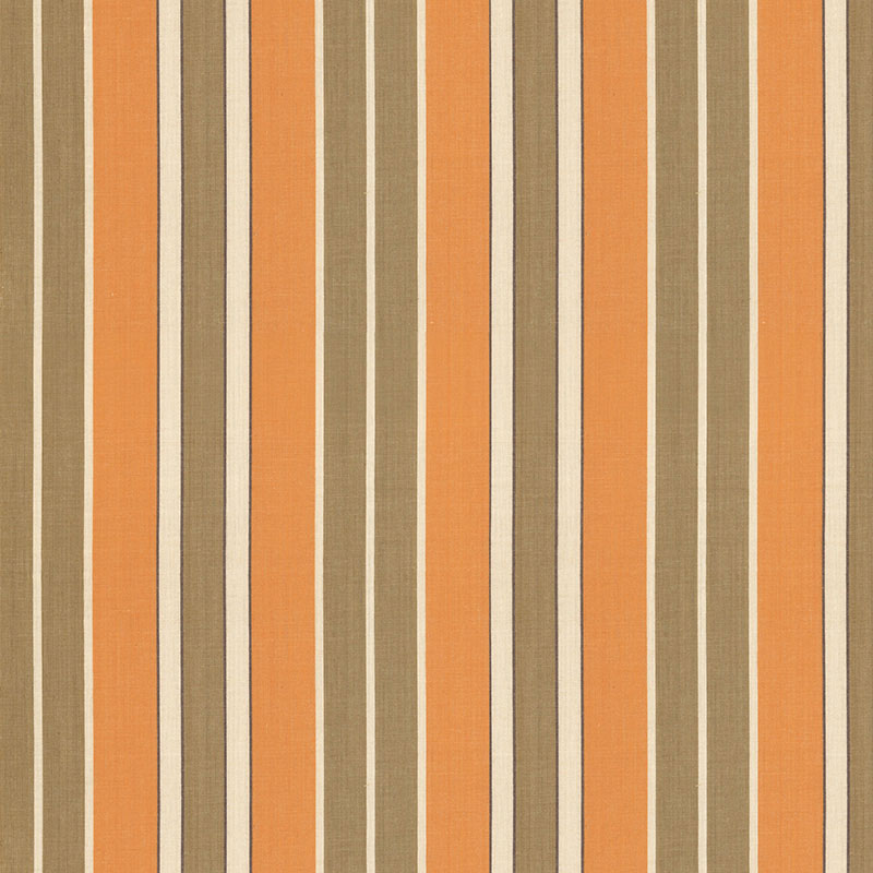 Find 62995 Beacon Cotton Stripe Pumpkin/Mocha/Java by Schumacher Fabric