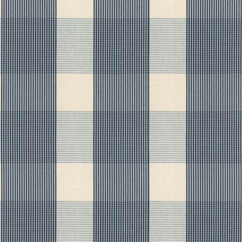 Find 63024 Avon Gingham Plaid Indigo/Sky by Schumacher Fabric