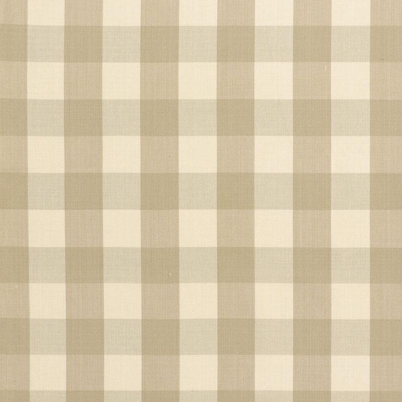 Select 63031 Camden Cotton Check Beige by Schumacher Fabric