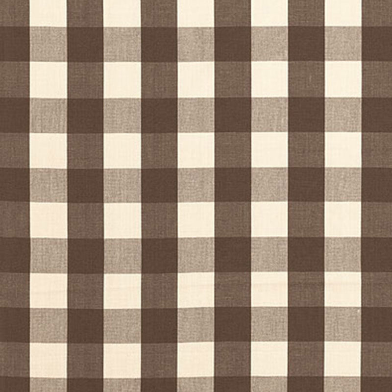 Save 63041 Camden Cotton Check Java by Schumacher Fabric