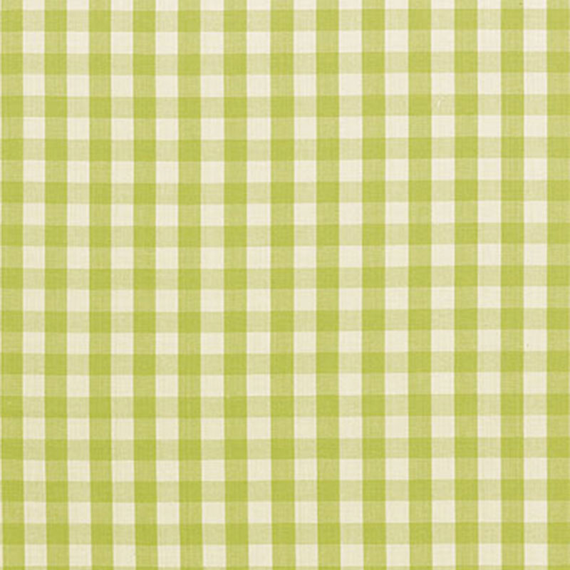View 63055 Elton Cotton Check Pear by Schumacher Fabric