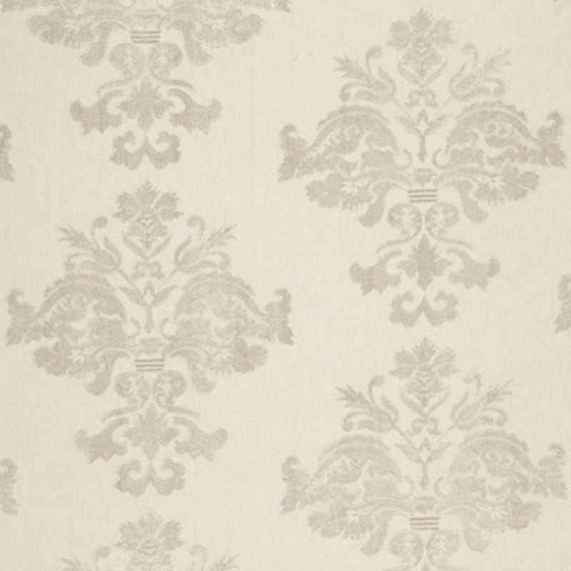 Order 64470 Margaux Linen Embroidery Winter White by Schumacher Fabric