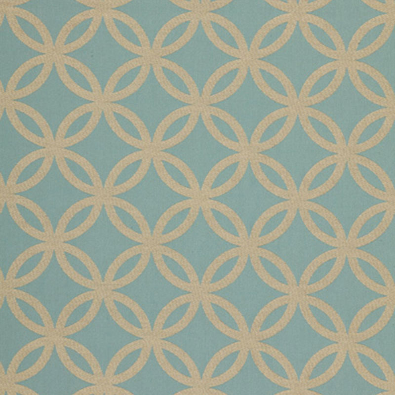 View 64483 Circle Dance Azure by Schumacher Fabric
