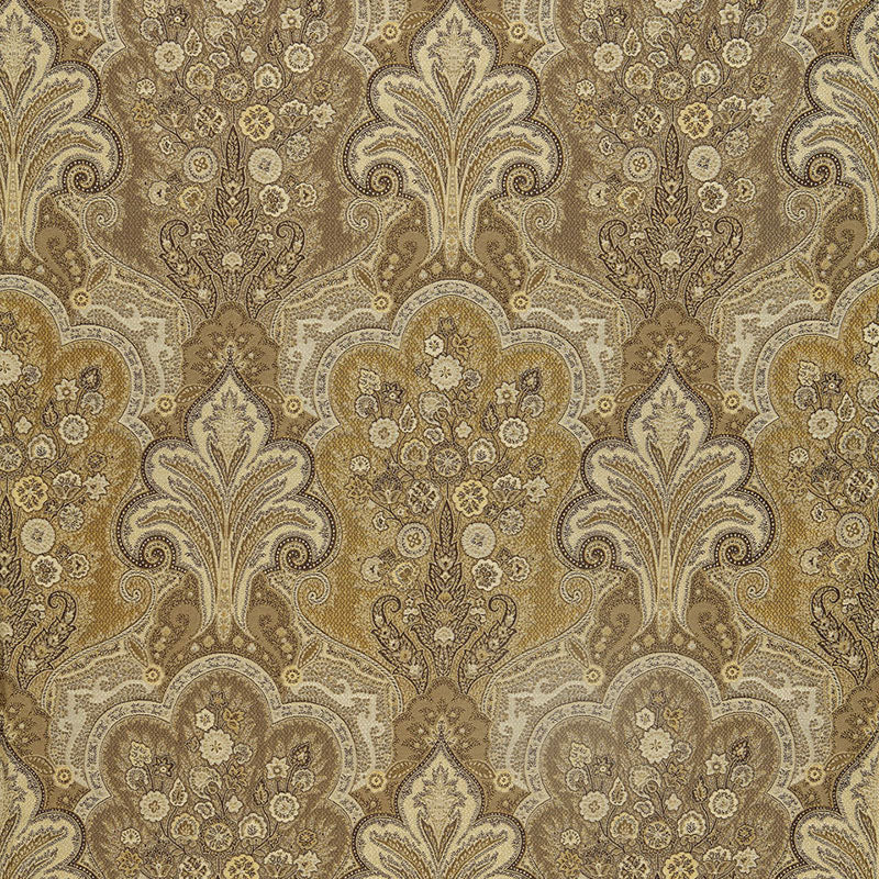 Order 64590 New Castle Paisley Travertine by Schumacher Fabric