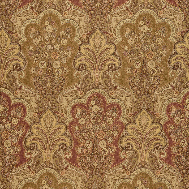 Buy 64591 New Castle Paisley Tuscan by Schumacher Fabric