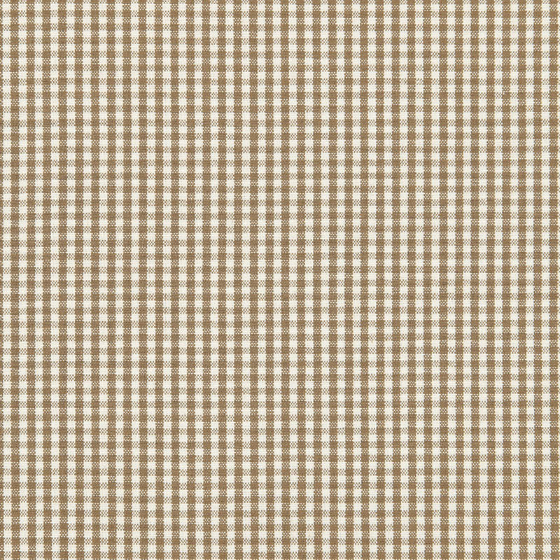 Order 64626 Barnet Cotton Check Mocha by Schumacher Fabric