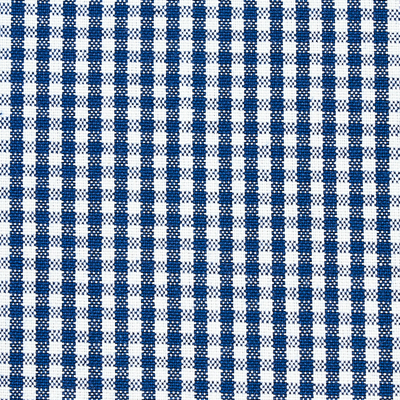 Find 64628 Barnet Cotton Check Navy by Schumacher Fabric
