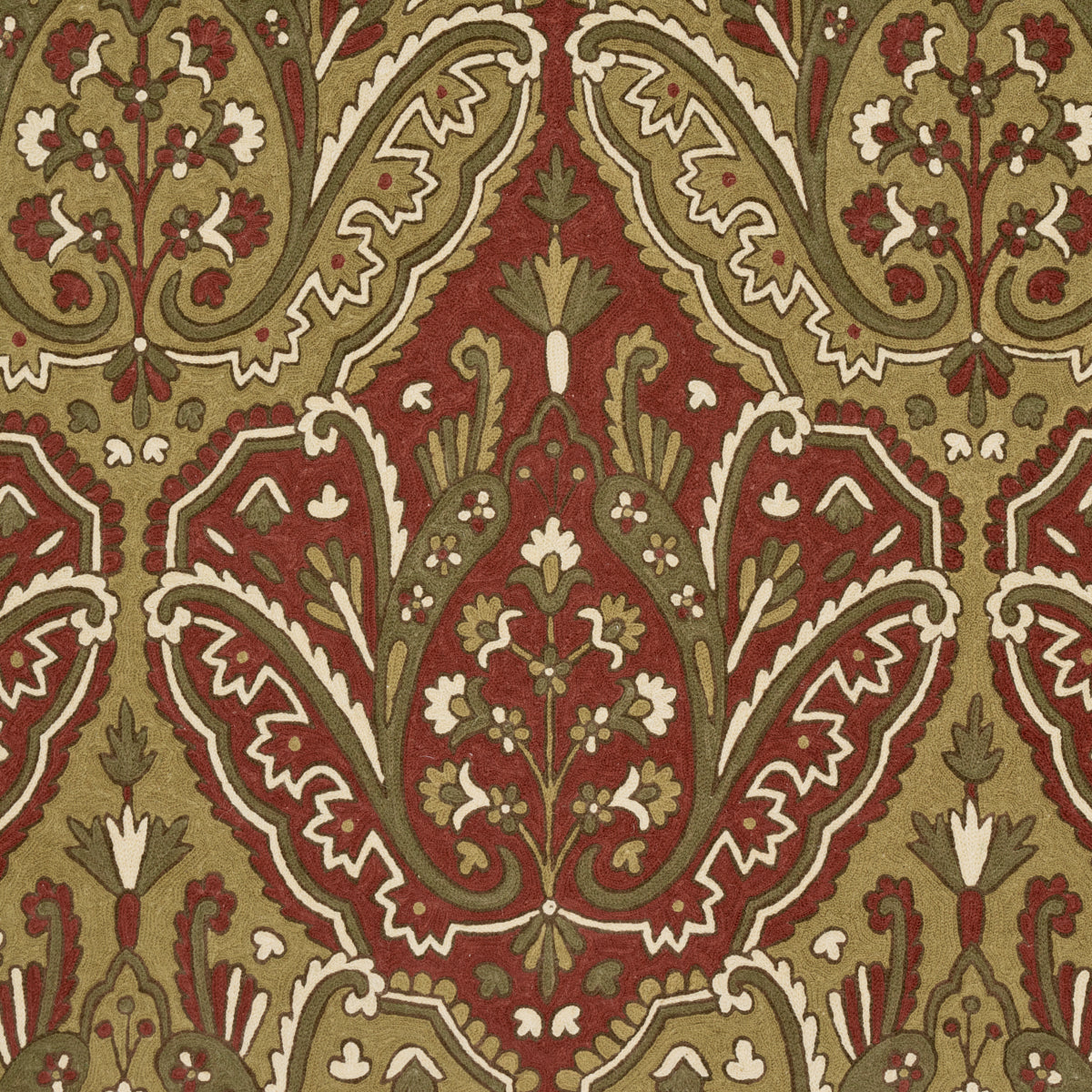 Buy 64811 Maharajah Crewel Embroidery Pompeii by Schumacher Fabric