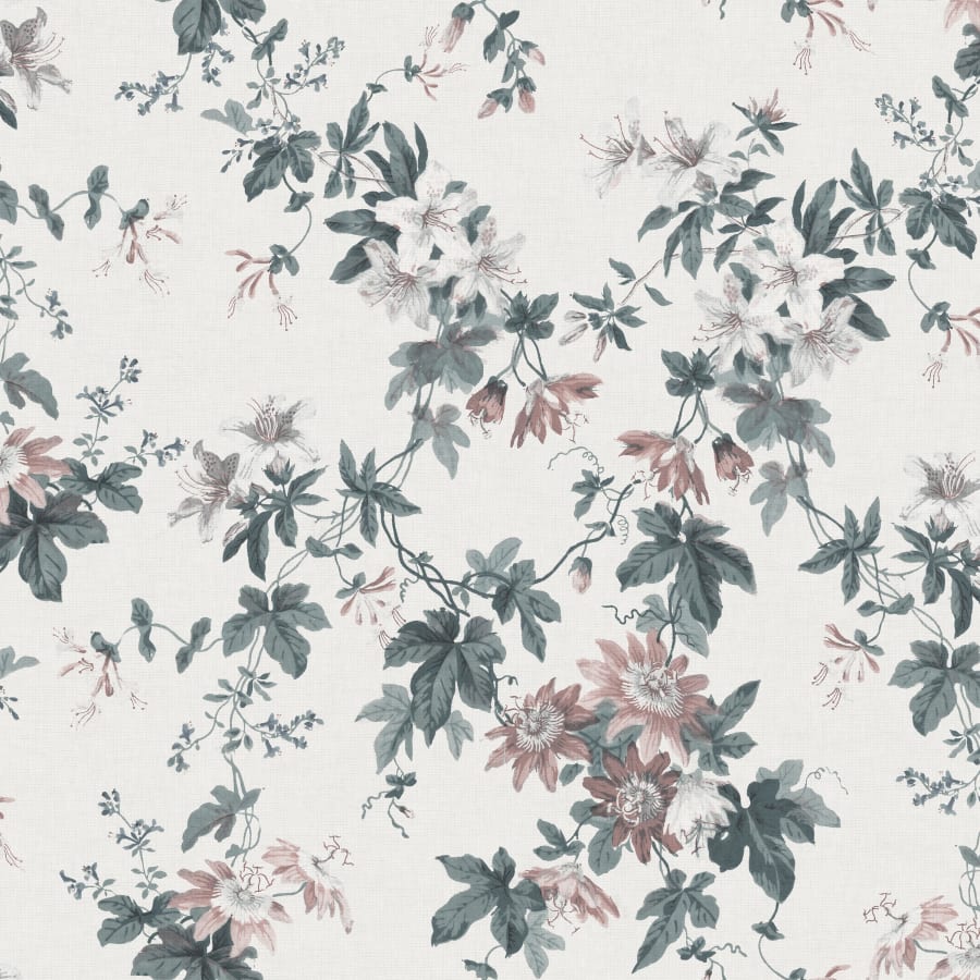 Sandberg Wallpaper pattern name & color Sandra Powder White from the collection Sandberg Edition.