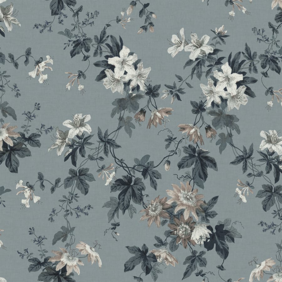 Sandberg Wallpaper pattern name & color Sandra Misty Blue from the collection Sandberg Edition.